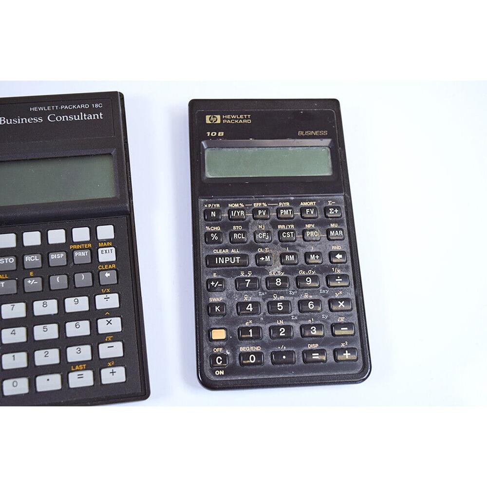HP 18C Business Consultant Calculator + 10B Calculator * Hewlett-Packard WORKING - Picture 4 of 9
